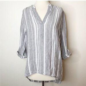 100% Linen Ellen Tracy Beachy Blouse